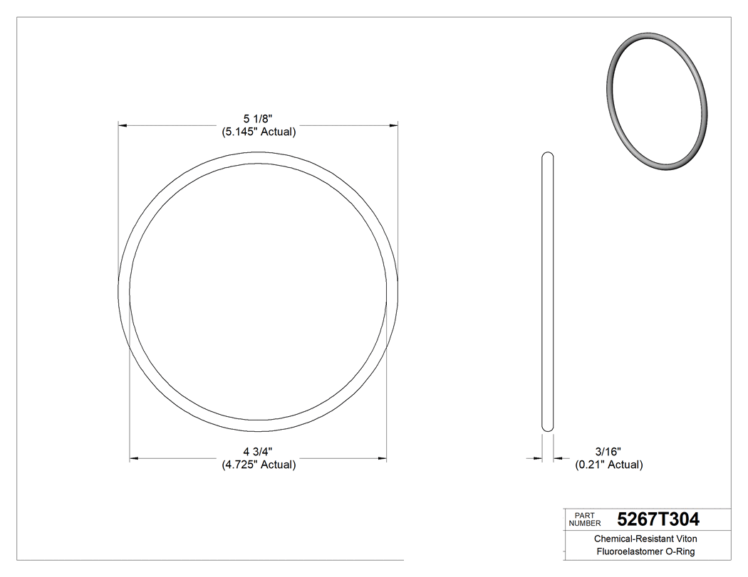 Technical drawing - 5267T304